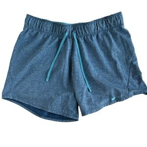 Nike blue heather running shorts